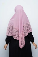 Hijab Square - Rayya Brokat - Soft Dusty