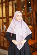 Hijab Square - Rayya Brokat - Lilac