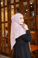 Hijab Square - Rayya Brokat - Lilac