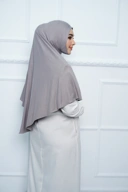 Shakira Jilbab - Bergo Elmeera Rayon Premium - Soft Grey