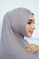 Shakira Jilbab - Bergo Elmeera Rayon Premium - Soft Grey