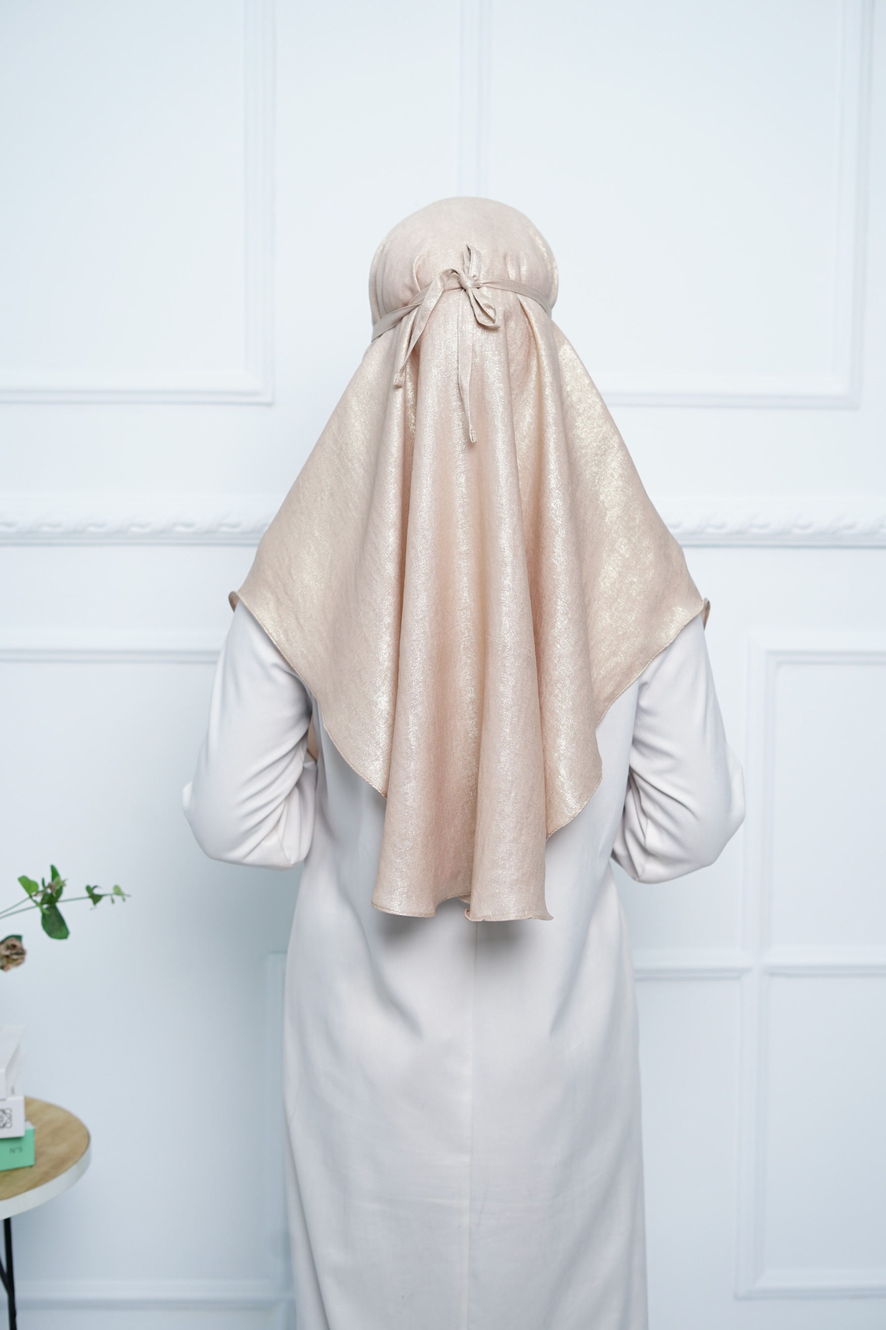 Jilbab - Bergo Shimmer Gliter - Khaki