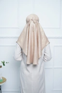 Jilbab - Bergo Shimmer Gliter - Khaki