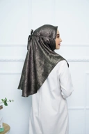 Jilbab - Bergo Shimmer Gliter - Black