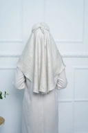Jilbab - Bergo Shimmer Gliter - Silver