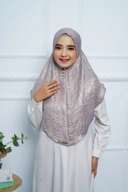Jilbab - Bergo Shimmer Gliter - Taro