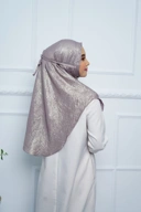 Jilbab - Bergo Shimmer Gliter - Taro