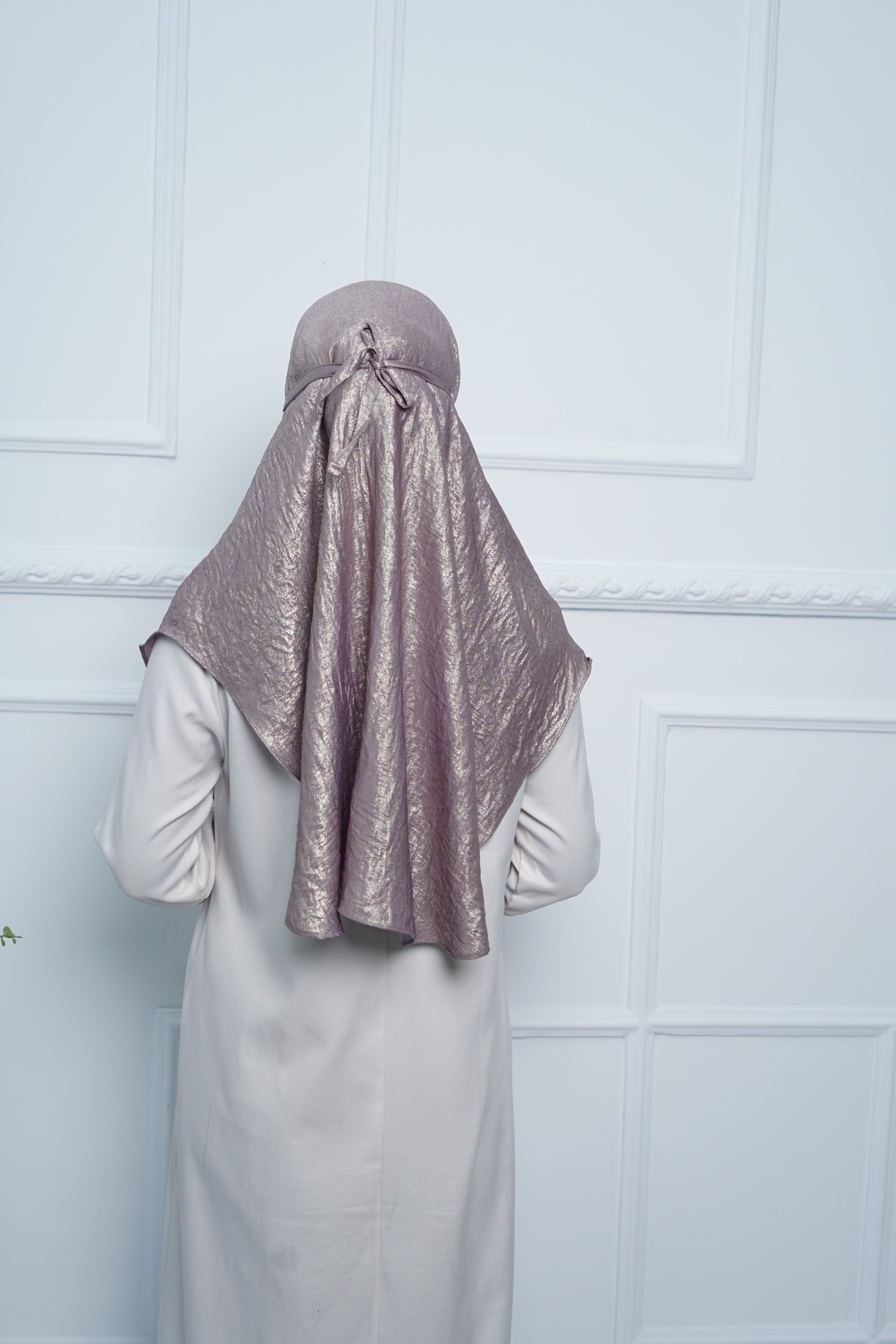 Jilbab - Bergo Shimmer Gliter - Taro