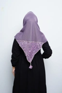 Hijab Square - Amecca Brokat - Taro Voal
