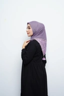 Hijab Square - Amecca Brokat - Taro Voal