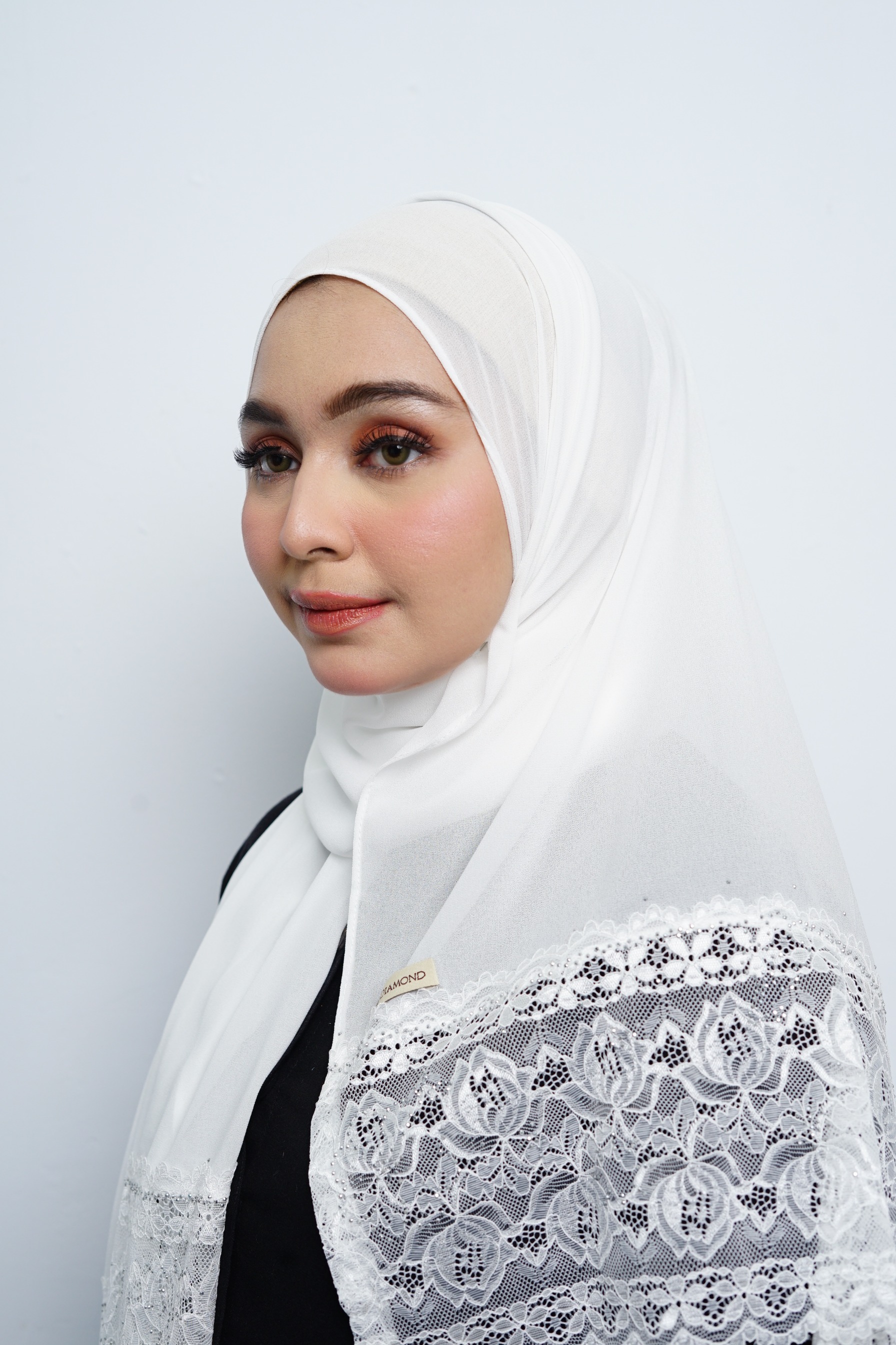 Pashmina - Nazwa Brokat - Broken White