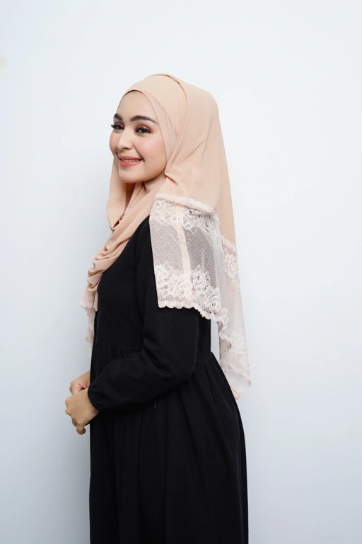 Image of Pashmina - Nazwa Brokat - Cream