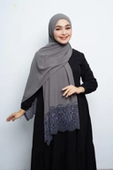Pashmina - Nazwa Brokat - Dark Grey