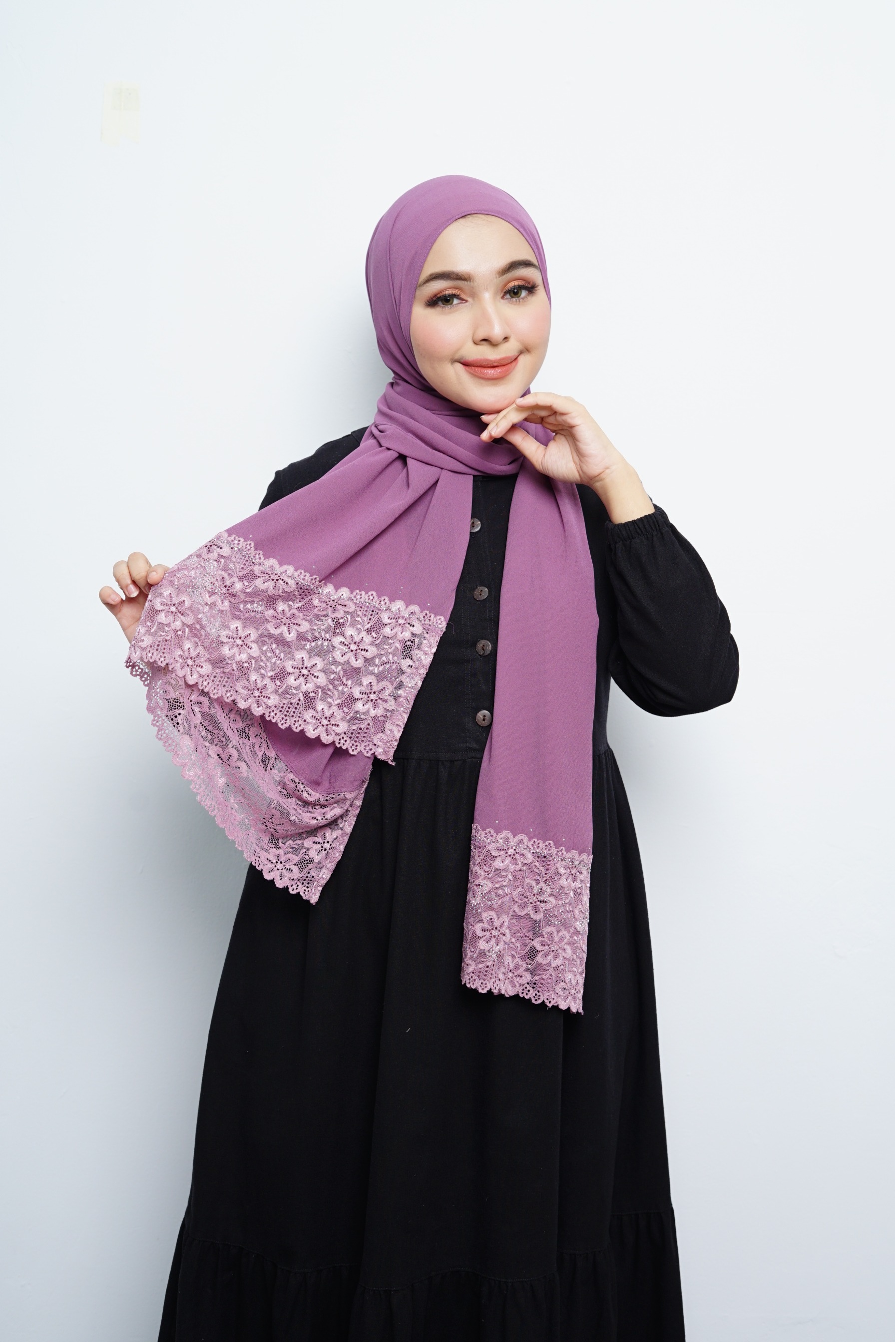 Pashmina - Nazwa Brokat - Lavender