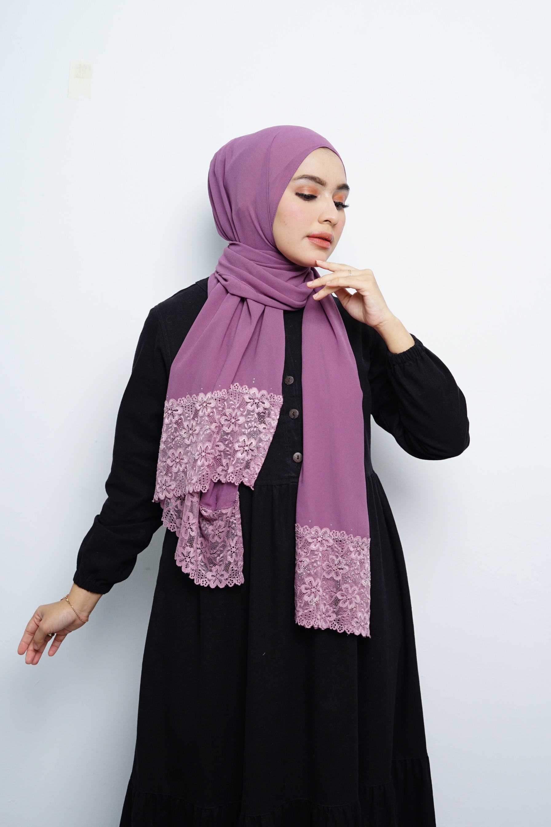 Pashmina - Nazwa Brokat - Lavender