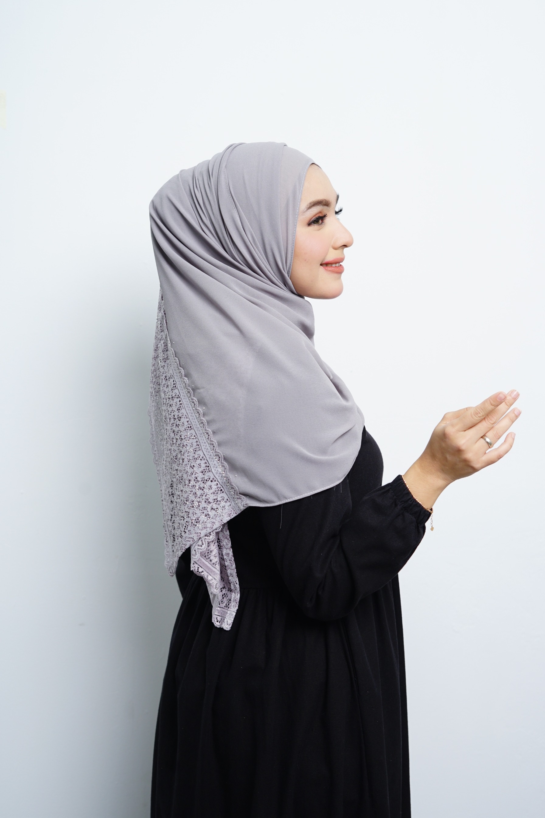 Pashmina - Nazwa Brokat - Silver