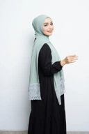 Pashmina - Nazwa Brokat - Sage Green