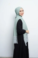Pashmina - Nazwa Brokat - Sage Green