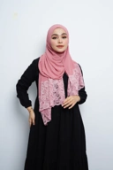 Pashmina - Nazwa Brokat - Dusty Pink