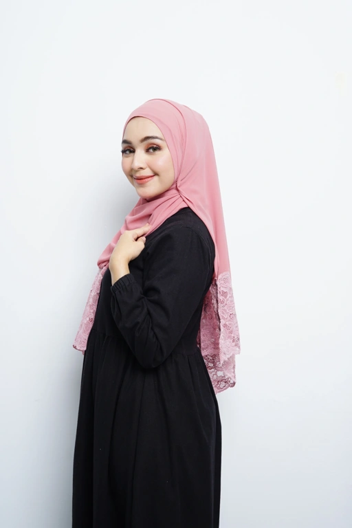 Image of Pashmina - Nazwa Brokat - Dusty Pink