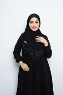 Pashmina - Nazwa Brokat - Black
