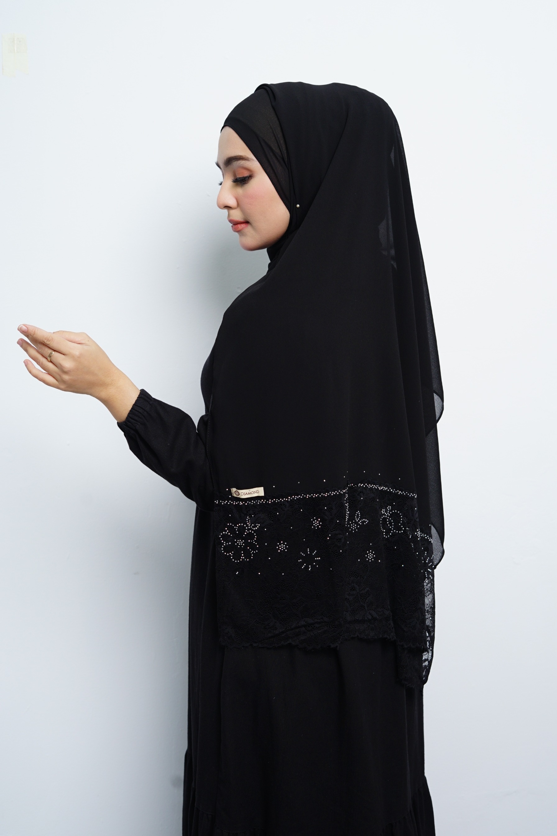 Pashmina - Nazwa Brokat - Black