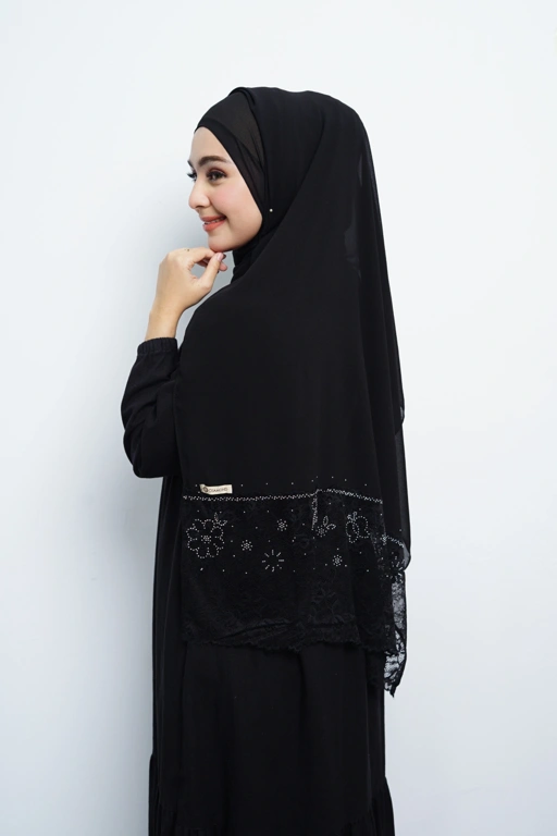 Image of Pashmina - Nazwa Brokat - Black