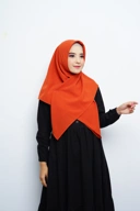Hijab Square - Amecca Brokat - Merah Bata Diamond