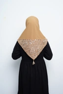 Hijab Square - Amecca Brokat - Gold Diamond