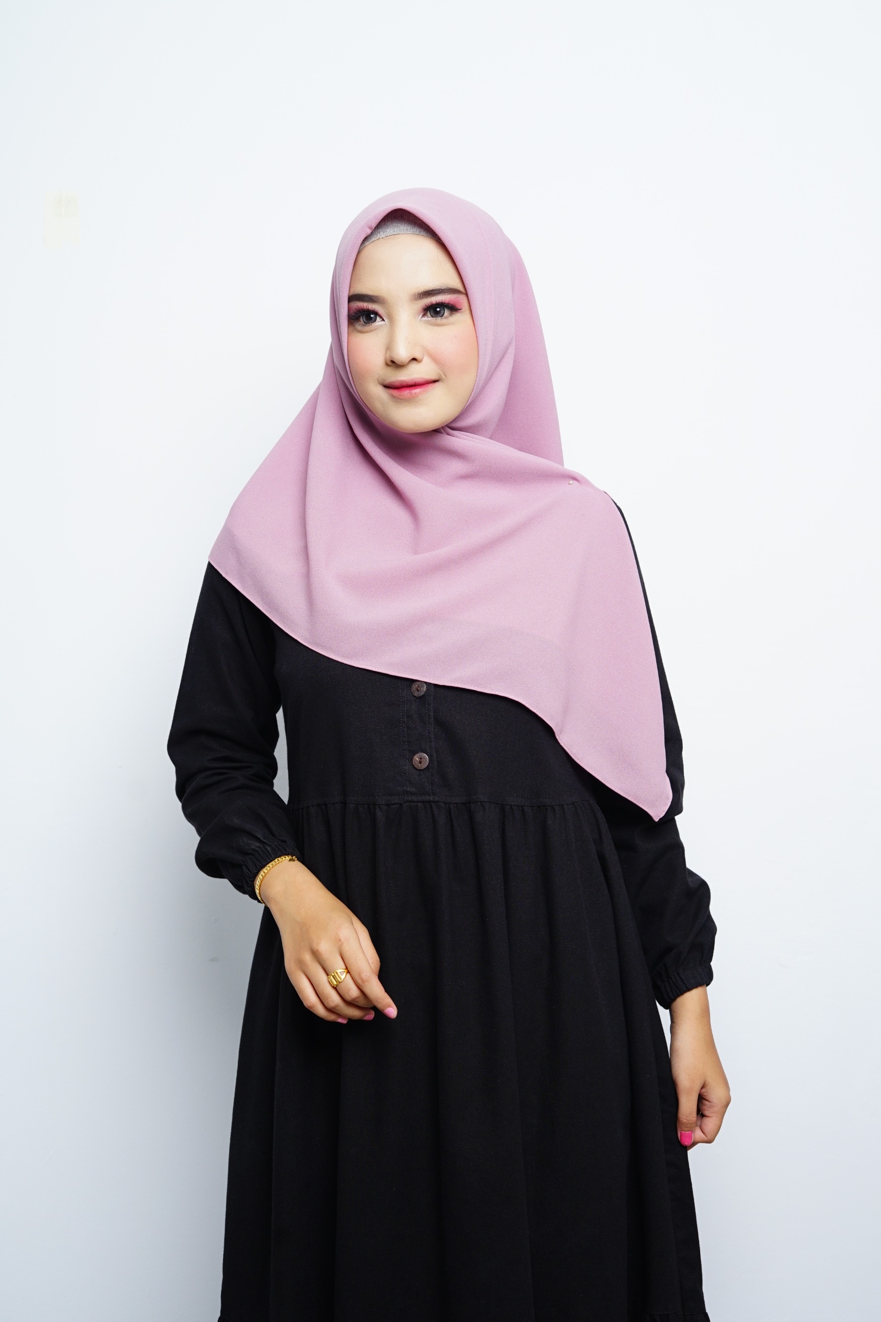 Hijab Square - Amecca Brokat - Lilac Diamond