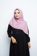 Hijab Square - Amecca Brokat - Lilac Diamond