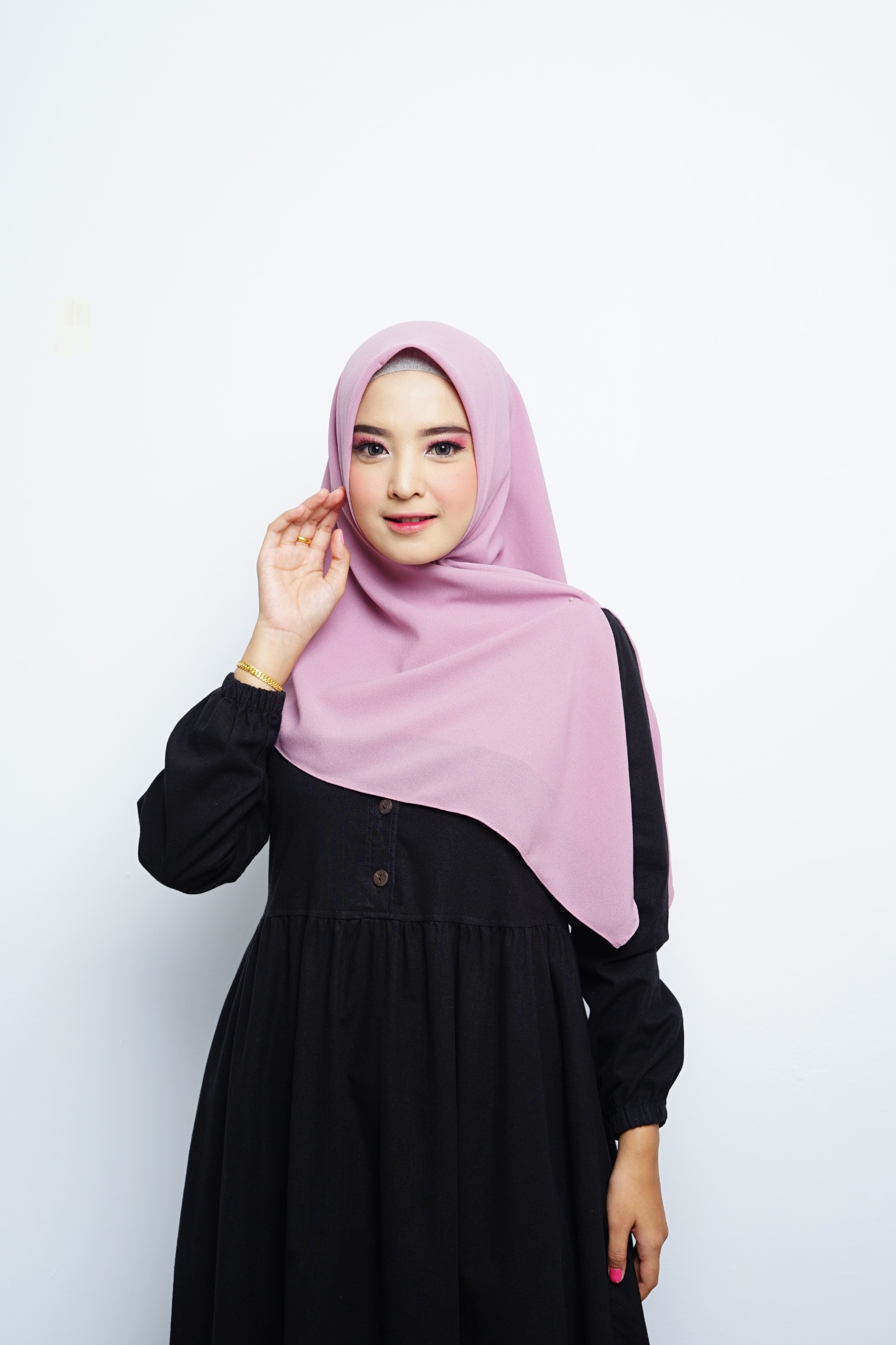 Hijab Square - Amecca Brokat - Lilac Diamond
