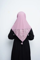 Hijab Square - Amecca Brokat - Lilac Diamond