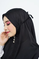 Jilbab - Bergo Noora Gradenza Silk - Black