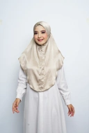 Jilbab - Bergo Noora Gradenza Silk - Greentea