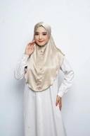 Jilbab - Bergo Noora Gradenza Silk - Greentea