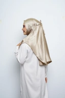 Jilbab - Bergo Noora Gradenza Silk - Greentea