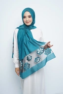 Pashmina - Rubyy Organza Series 04 - Lagoon