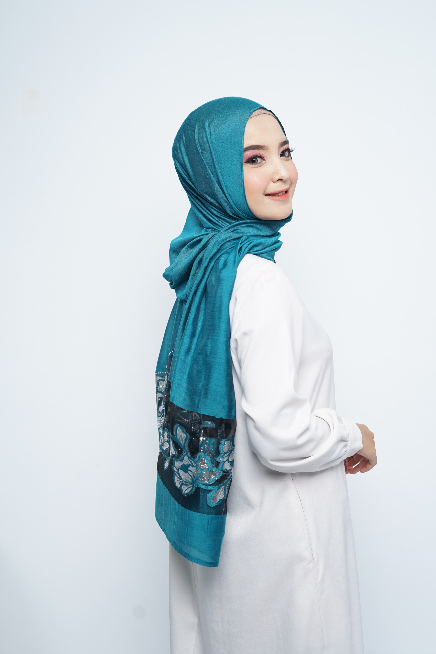 Pashmina - Rubyy Organza Series 05 - Lagoon