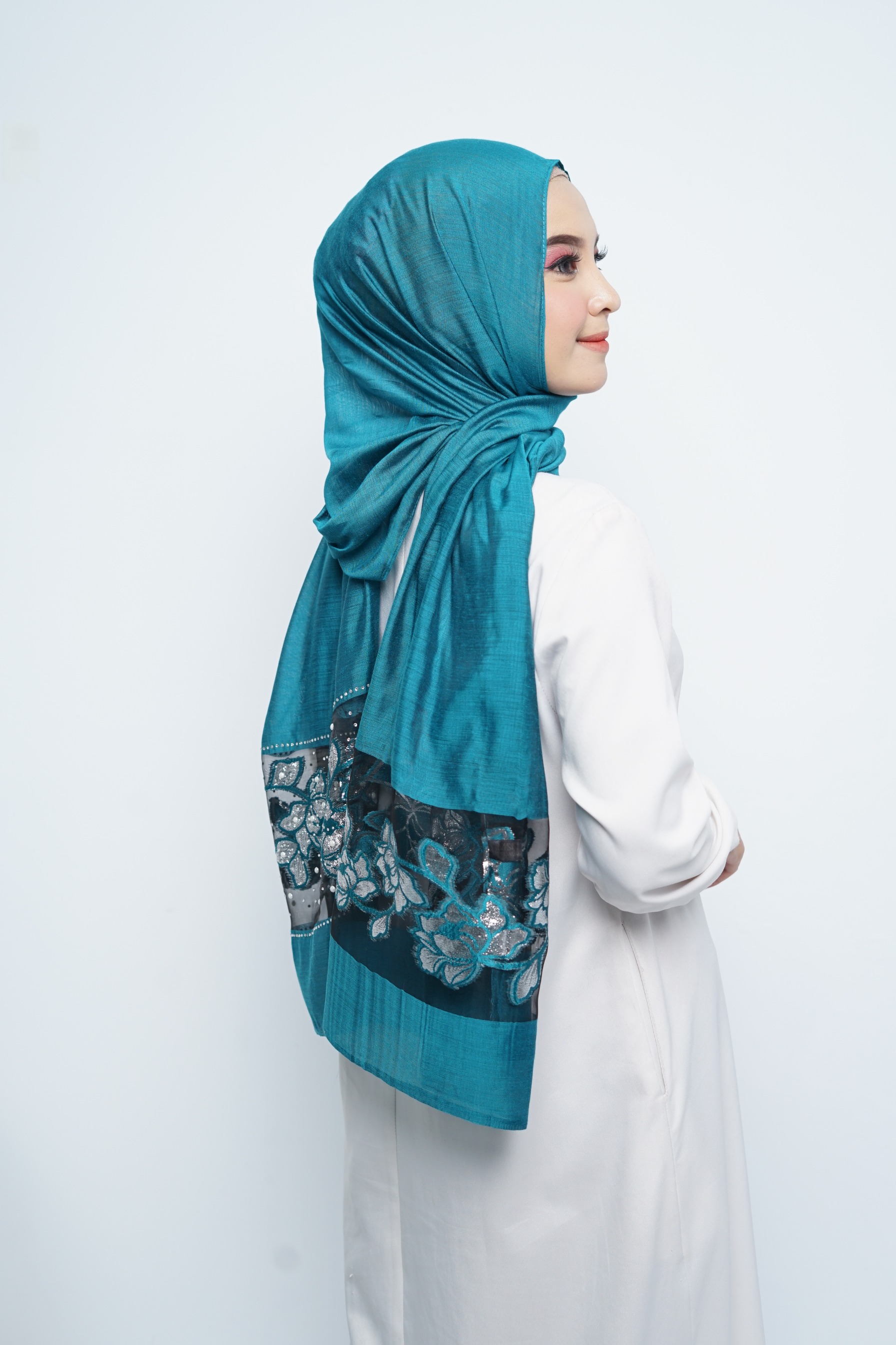 Pashmina - Rubyy Organza Series 05 - Lagoon