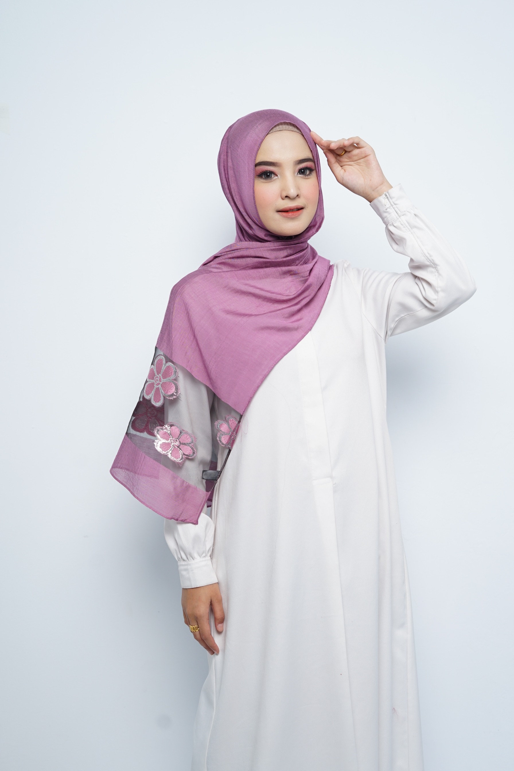 Pashmina - Rubyy Organza Series 04 - Lavender