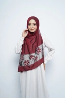 Pashmina - Rubyy Organza Series 04 - Maroon