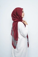 Pashmina - Rubyy Organza Series 04 - Maroon