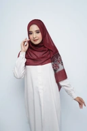 Pashmina - Rubyy Organza Series 05 - Maroon
