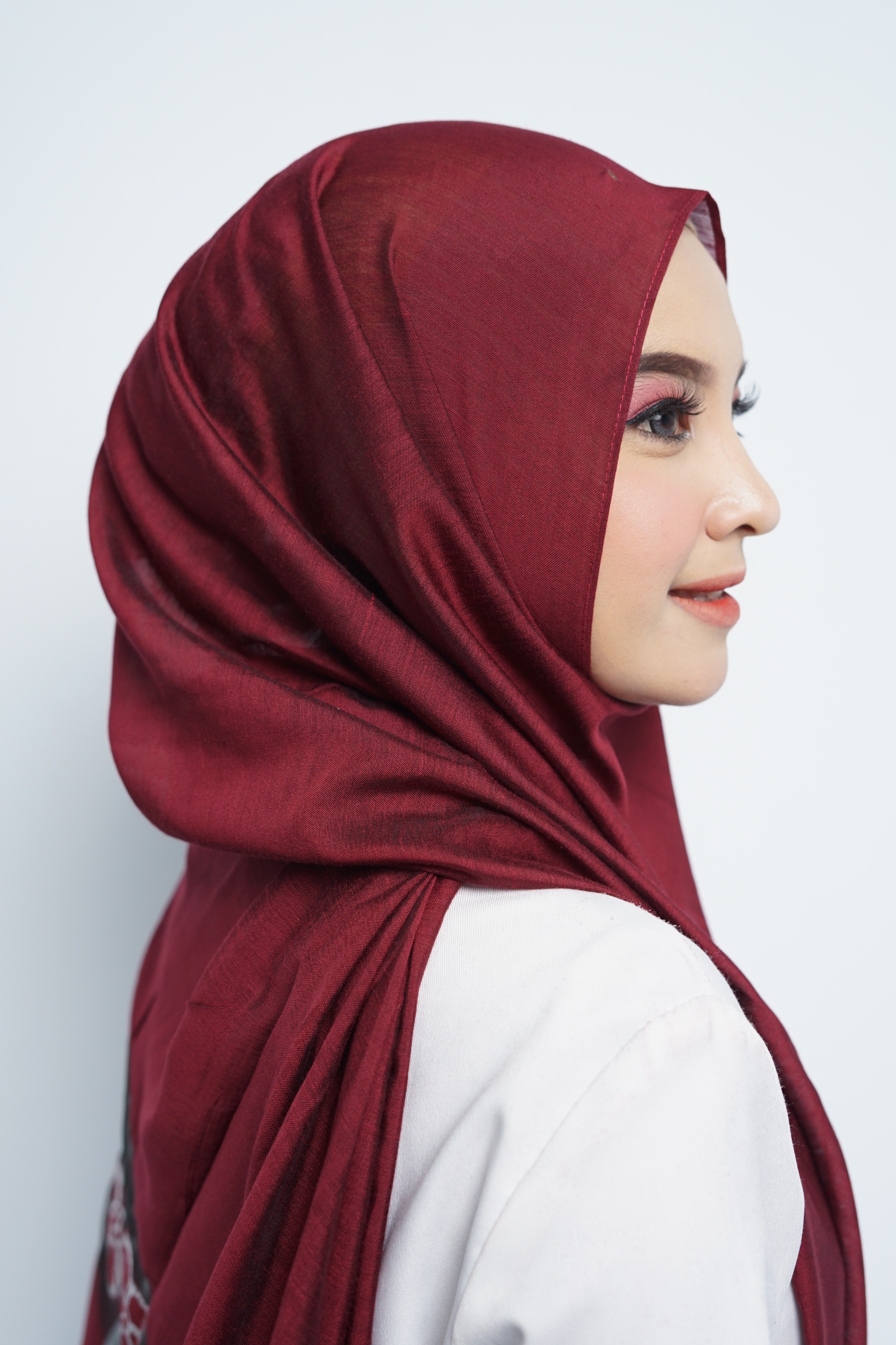 Pashmina - Rubyy Organza Series 04 - Maroon