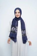Pashmina - Rubyy Organza Series 05 - Navy
