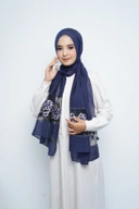 Pashmina - Rubyy Organza Series 05 - Navy