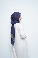 Pashmina - Rubyy Organza Series 04 - Navy