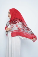 Pashmina - Rubyy Organza Series 03 - Red