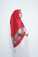 Pashmina - Rubyy Organza Series 04 - Red